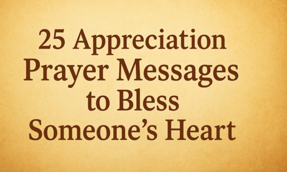 Appreciation Prayer Messages