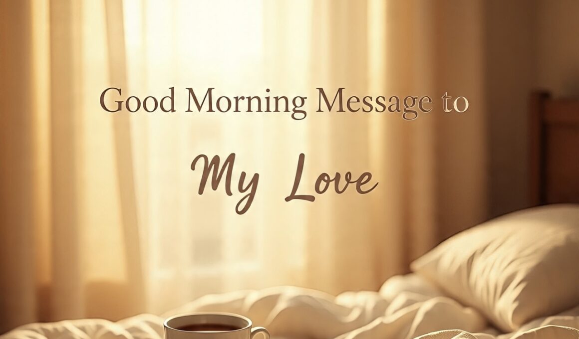 120+ Amazing Good Morning Message to My Love 2026