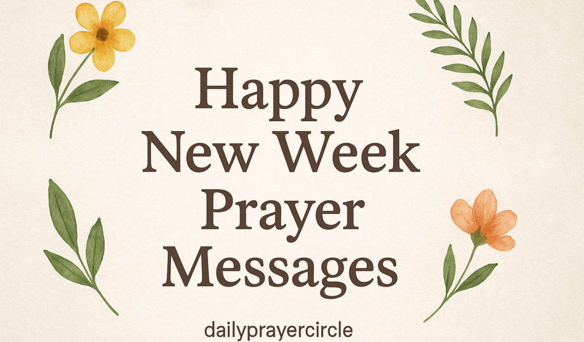 105+ Amazing New Week Prayer Message 2026