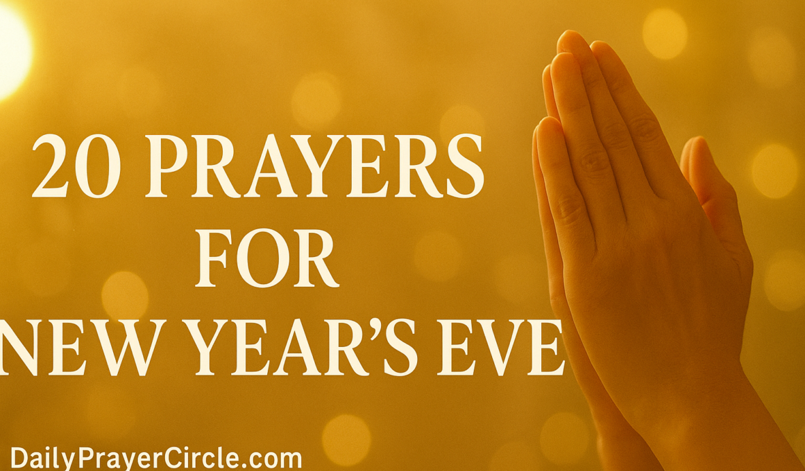 50+ Amazing Prayers for New Year’s Eve with Scriptures 2026