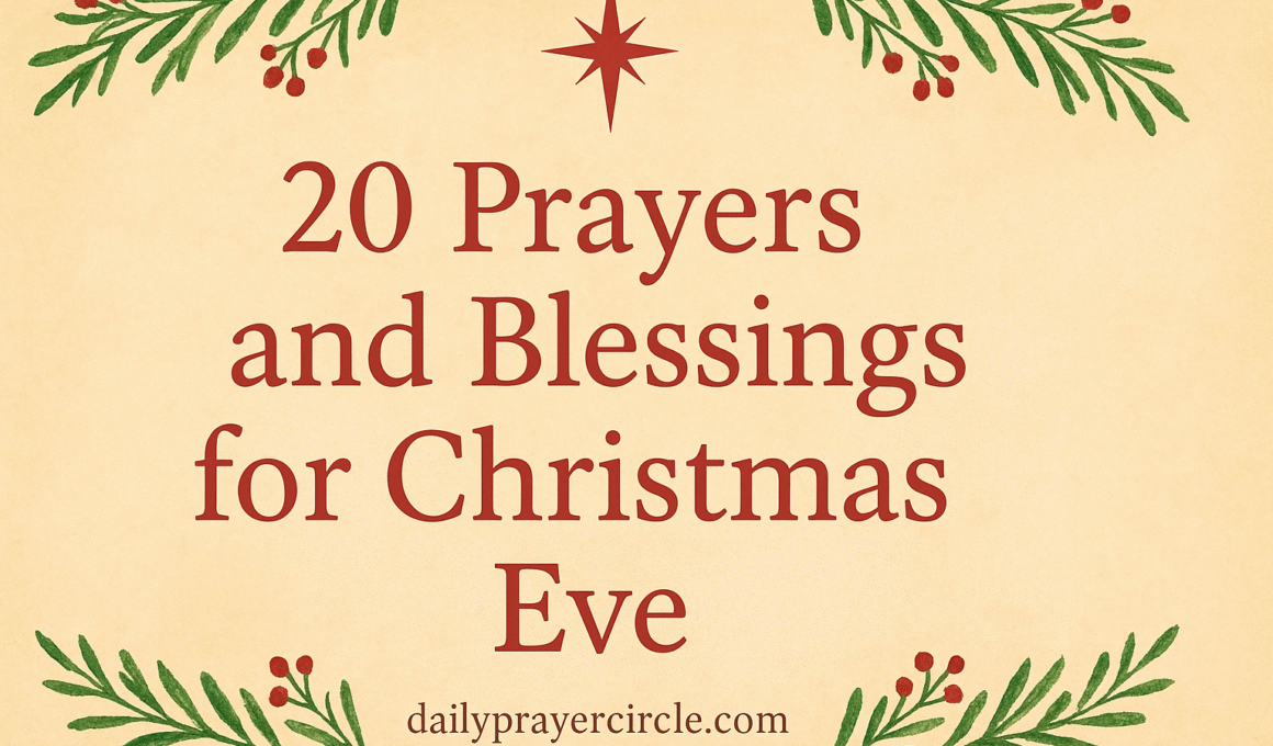 31+ Powerful Prayers and Blessings for Christmas Eve with Scriptures 2026