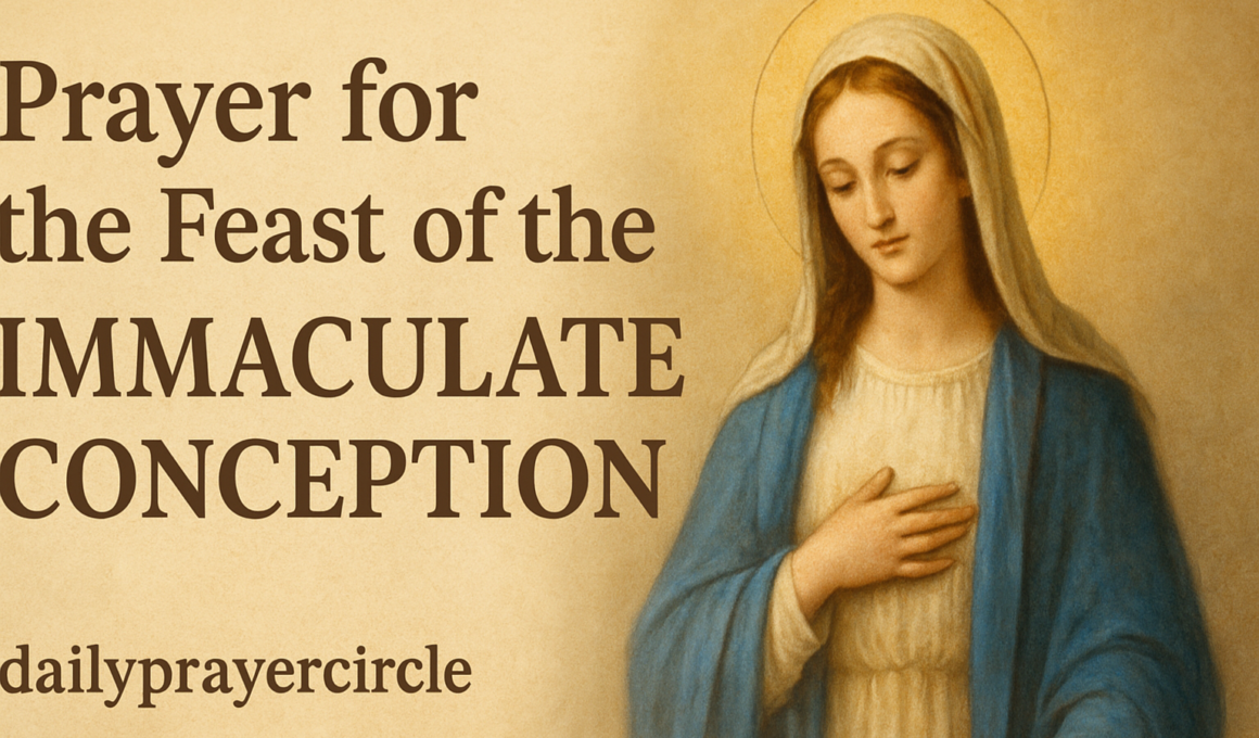 23+ Powerful Prayer for the Feast of Immaculate Conception with Scriptures 2026