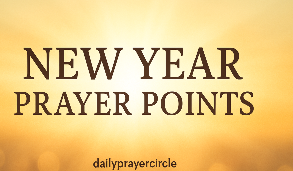 42+ Powerful New Year Prayer Points with Bible Verses 2026