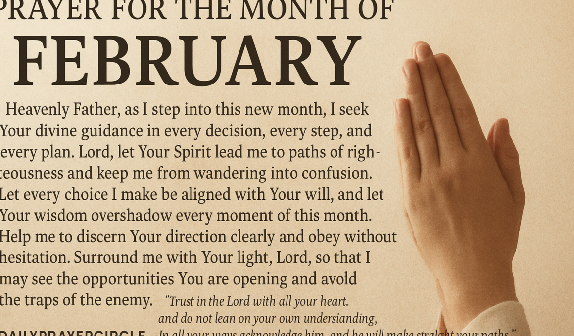56+ Powerful Prayer for the Month of February with Bible Verses 2026