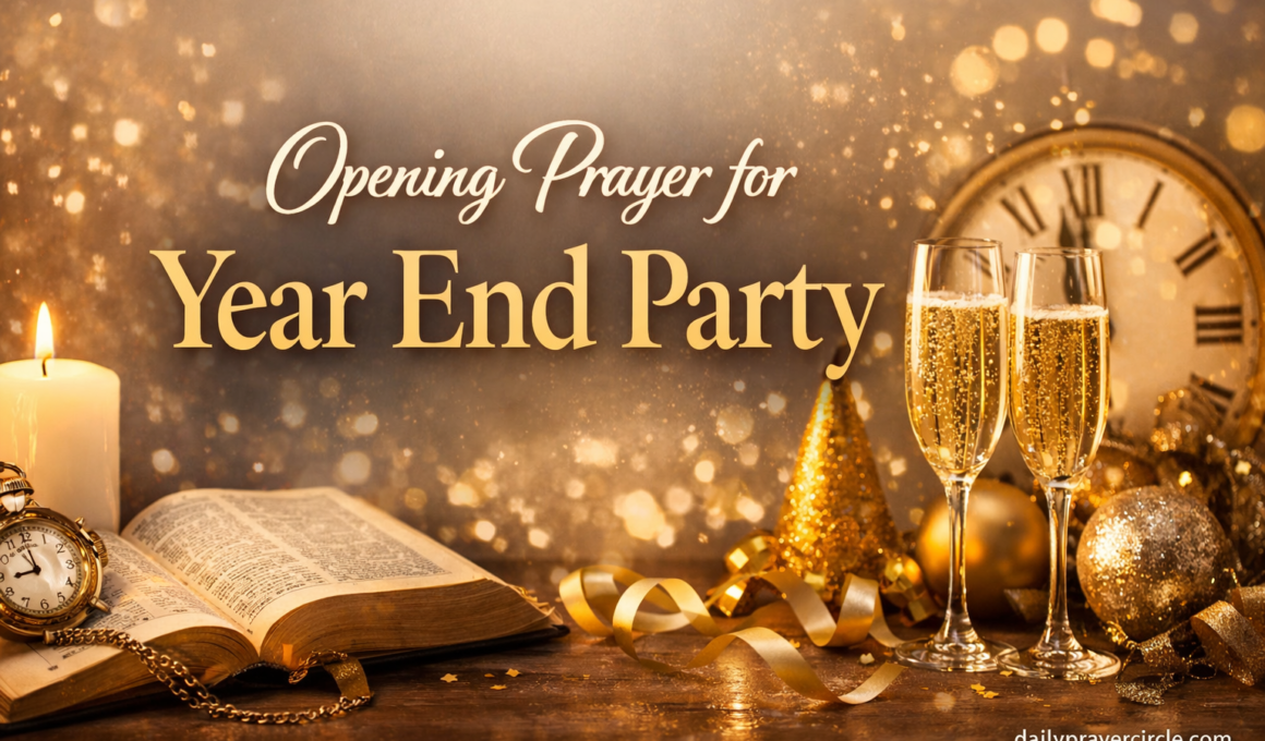 38+ Powerful Opening Prayer for Year End Party with Scriptures 2026