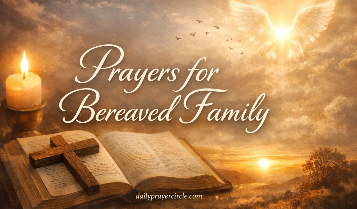 52+ Powerful Prayers for Bereaved Family with Bible Verses 2026