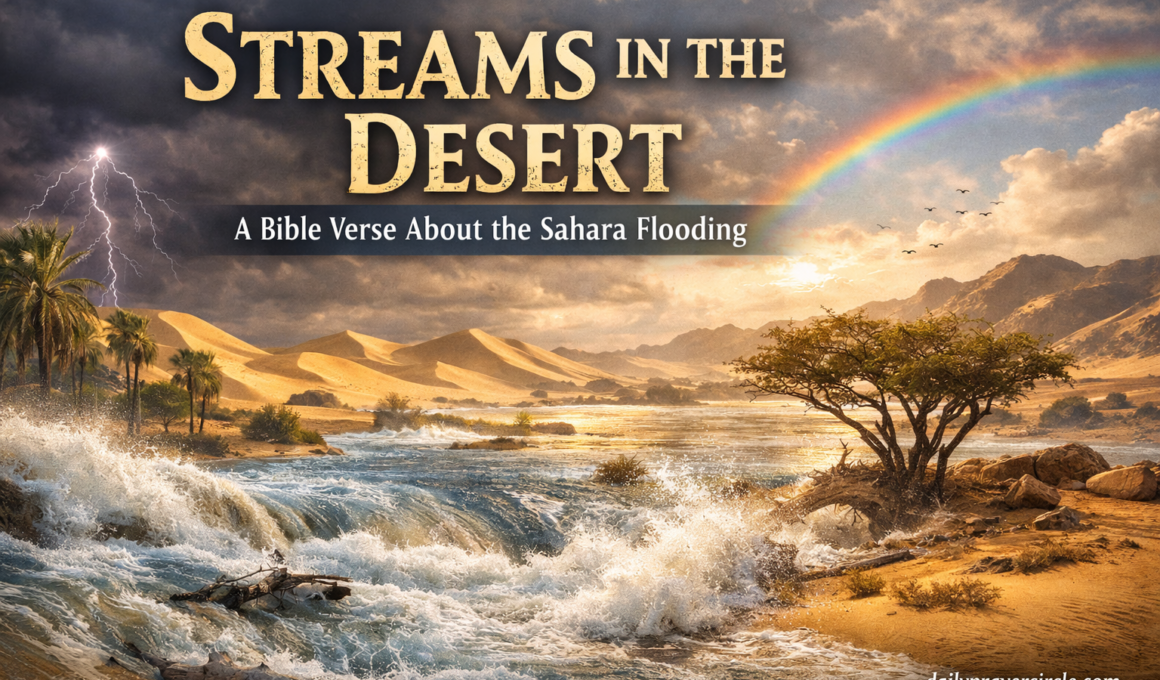 43+ Powerful Bible Verse about Sahara Desert Flooding with Prayers 2026