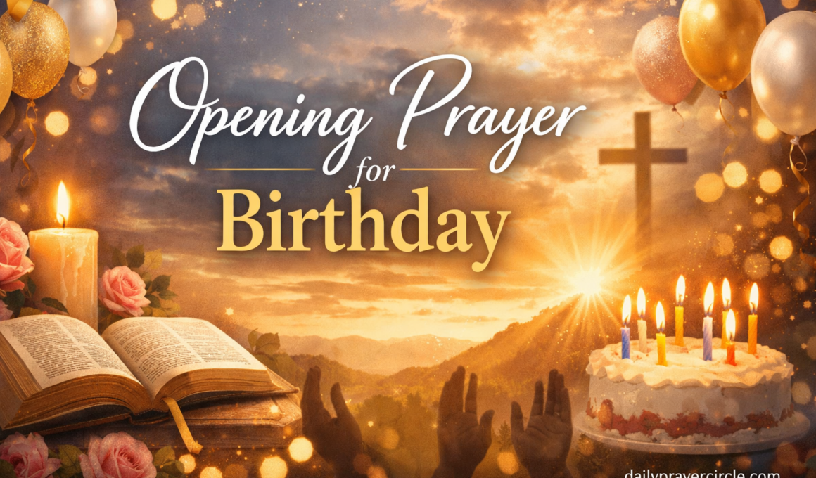 53+ Powerful Opening Prayer for Birthday with Bible Verses 2026