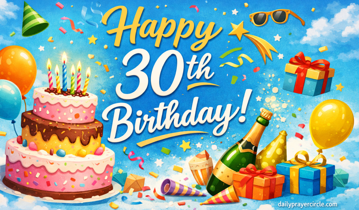 51+ Amazing Happy 30th Birthday Wishes with Bible Verses 2026