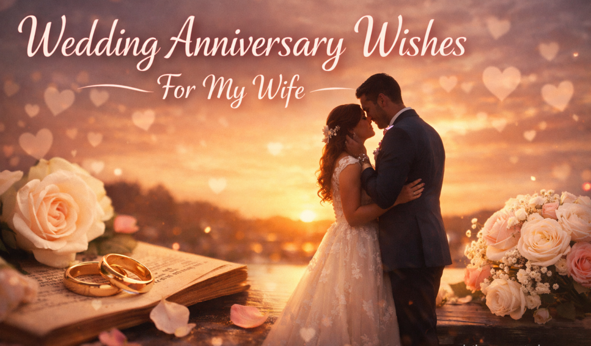 50+ Amazing Wedding Anniversary Wishes for Wife with Scriptures 2026