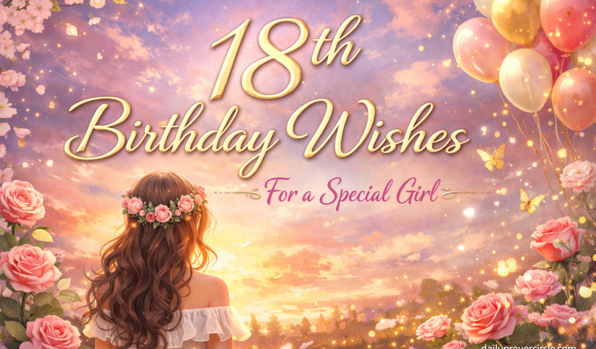 60+ Amazing 18th Birthday Wishes for Girl with Bible Verses 2026